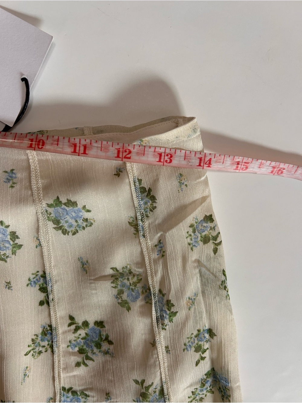 NWT (size XS) MANGO FLORAL SKIRT WITH GODETS - Picture 8 of 11